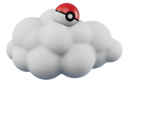 cloud with pokeball