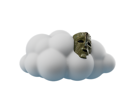 cloud with mask